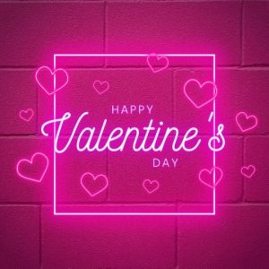 Neon Happy Valentine's Day